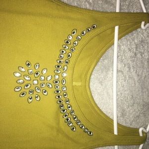New York & Company pasty green tank top
